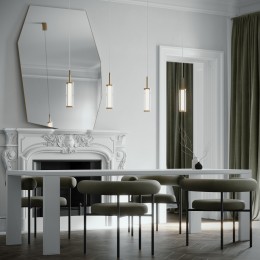 Подвесной светодиодный светильник 50386/1 LED латунь Eurosvet