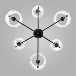 Потолочная люстра с тканевыми абажурами 60162/6 черный Eurosvet