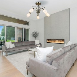 Потолочная люстра со стеклянными плафонами 30280/5 античная бронза Eurosvet