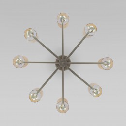 Потолочная люстра со стеклянными плафонами 60138/8 перламутровое золото Eurosvet