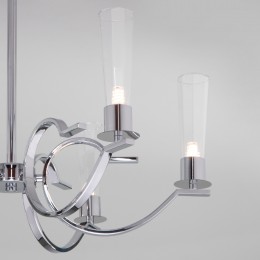 Потолочная люстра со стеклянными плафонами 60141/6 хром Eurosvet