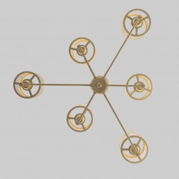 Потолочная люстра со стеклянными плафонами 60144/6 золото Eurosvet