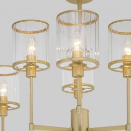 Потолочная люстра со стеклянными плафонами 60144/6 золото Eurosvet