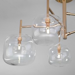 Потолочная люстра со стеклянными плафонами 70128/5 золото Eurosvet