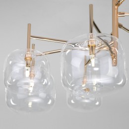 Потолочная люстра со стеклянными плафонами 70128/7 золото Eurosvet