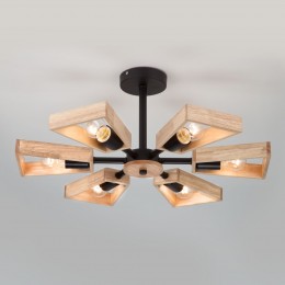 Потолочная люстра в стиле лофт 70056/6 черный Eurosvet