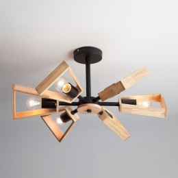 Потолочная люстра в стиле лофт 70056/6 черный Eurosvet