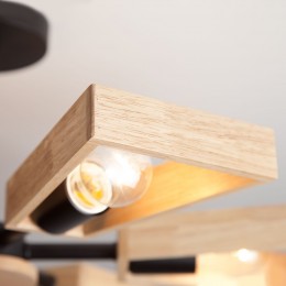 Потолочная люстра в стиле лофт 70056/6 черный Eurosvet