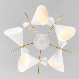 Потолочная люстра в стиле лофт 70114/5 белый Eurosvet