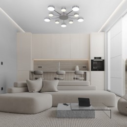 Потолочный светодиодный светильник с регулировкой цветовой температуры 90242/10 хром Eurosvet