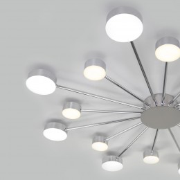 Потолочный светодиодный светильник с регулировкой цветовой температуры 90242/16 хром Eurosvet