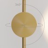 Светильник настенный светодиодный Illume латунь 3000K 40154/LED Elektrostandard