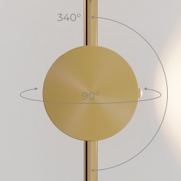Светильник настенный светодиодный Illume латунь 3000K 40154/LED Elektrostandard