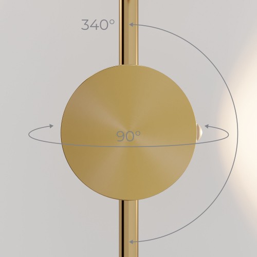 Светильник настенный светодиодный Illume латунь 3000K 40154/LED Elektrostandard