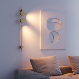 Светильник настенный светодиодный Illume латунь 3000K 40154/LED Elektrostandard