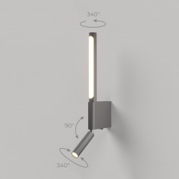 Светильник настенный светодиодный Sarca LED 4000К 40111/LED графит Elektrostandard