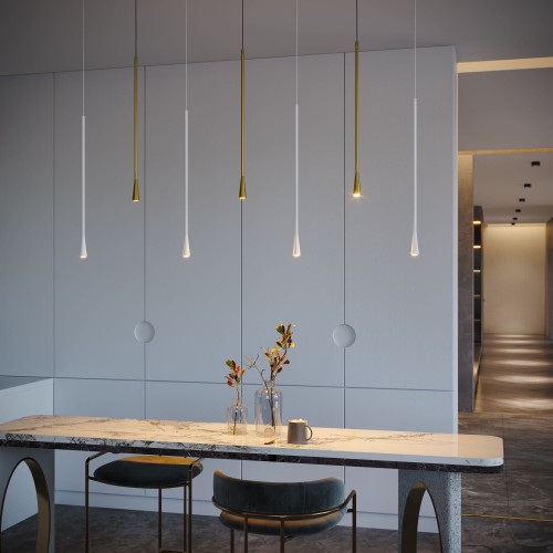 Светильник подвесной светодиодный Vist 7W 3000K белый 50312 LED Elektrostandard