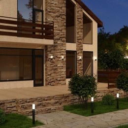 Уличный настенный светодиодный светильник IP54 серый 1534 TECHNO LED Elektrostandard