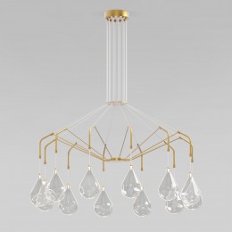 Умная подвесная люстра 201002/12 латунь Eurosvet