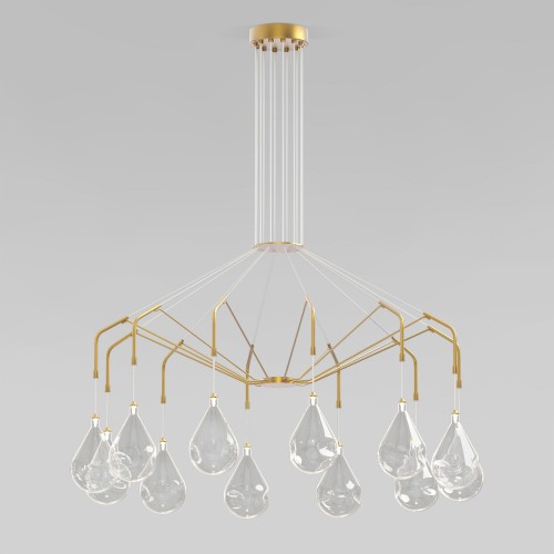 Умная подвесная люстра 201002/12 латунь Eurosvet