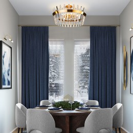 Умная потолочная люстра с хрусталем 10111/8 золотая бронза Eurosvet