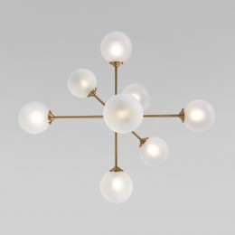 Умный потолочный светильник cо стеклянными плафонами 50383 латунь Eurosvet