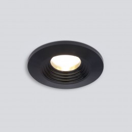 Встраиваемый светодиодный светильник LED 3W 3000K черный 9903 LED Elektrostandard