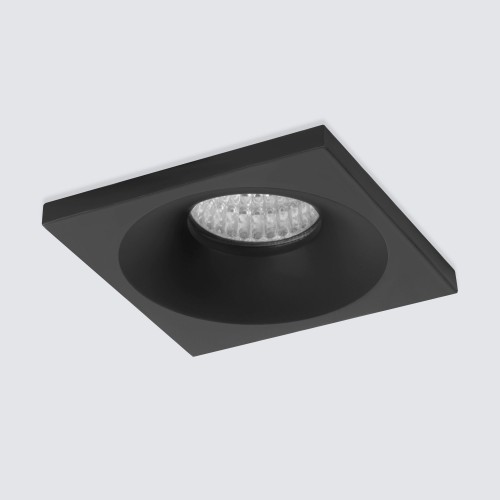 Встраиваемый точечный светильник Plain S 3W черный 15271/LED Elektrostandard