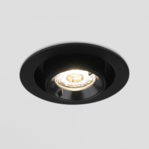 Встраиваемый точечный светодиодный светильник Pispa 10W 4200K черный матовый 9917 LED Elektrostandard