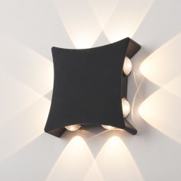 Уличный настенный светодиодный светильник 1631 TECHNO LED чёрный 1631 TECHNO LED чёрный Elektrostandard