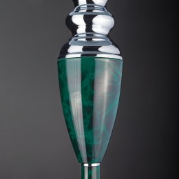 Напольный светильник с тканевым абажуром 009/1T зеленый Eurosvet