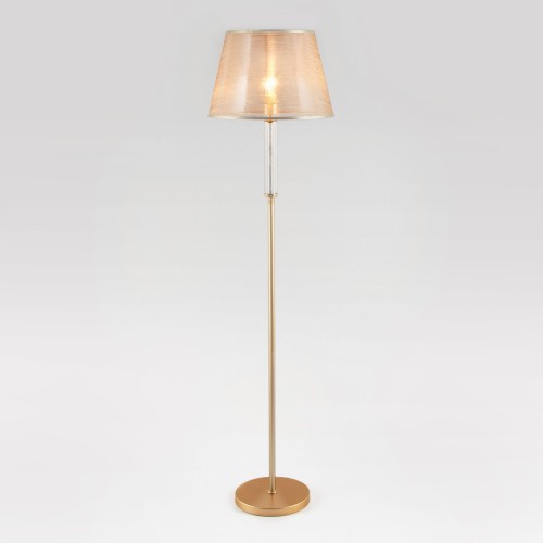 Классический торшер с абажуром 01076/1 перламутровое золото Eurosvet