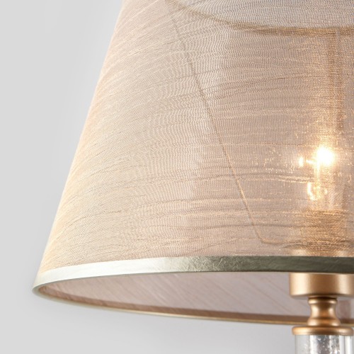 Классический торшер с абажуром 01076/1 перламутровое золото Eurosvet