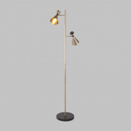 Напольный светильник в стиле лофт 01109/2 латунь / черный Bogate's