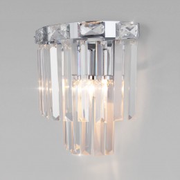 Настенный светильник с хрусталем 10130/1 хром Eurosvet