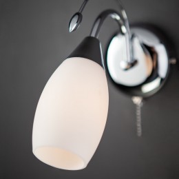 Настенный светильник со стеклянным плафоном 22080/1 хром Eurosvet