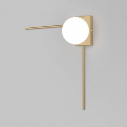 НАСТЕННЫЙ СВЕТИЛЬНИК СО СТЕКЛЯННЫМ ПЛАФОНОМ 40035/1 латунь Eurosvet