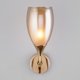 Настенный светильник со стеклянным плафоном 50285/1 золото Eurosvet