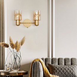 Настенный светильник со стеклянными плафонами 20120/2 перламутровое золото Eurosvet