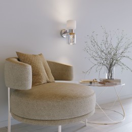 Настенный светильник со стеклянными плафонами 60118/2 никель Eurosvet