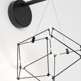 Настенный светодиодный светильник 90310/1 черный жемчуг Eurosvet