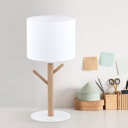 Настольный светильник с тканевым абажуром 5571 Albero White TK Lighting