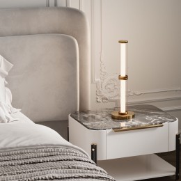 Настольный светодиодный светильник 80536/1 латунь Eurosvet