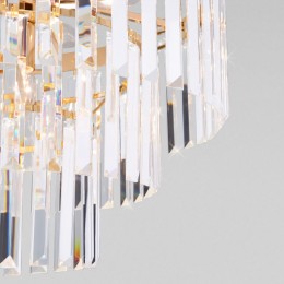 Подвесная люстра с хрусталем 10130/8 золото Eurosvet