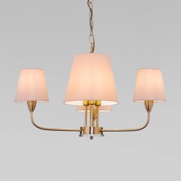 Подвесная люстра с тканевыми абажурами 60153/6 латунь Eurosvet