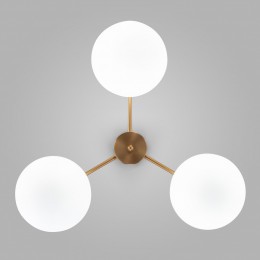 Подвесная люстра со стеклянными плафонами 30190/3 латунь Eurosvet