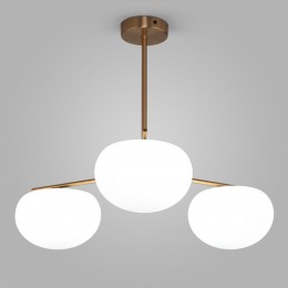 Подвесная люстра со стеклянными плафонами 30190/3 латунь Eurosvet