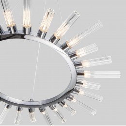 Подвесная люстра со стеклянными плафонами 558 хром Bogate's