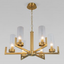 Подвесная люстра со стеклянными плафонами 60133/6 латунь Eurosvet
