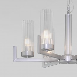 Подвесная люстра со стеклянными плафонами 60133/6 серебро Eurosvet